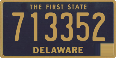 DE license plate 713352