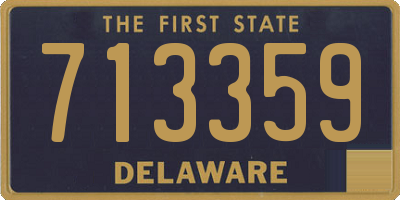 DE license plate 713359