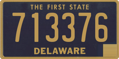 DE license plate 713376