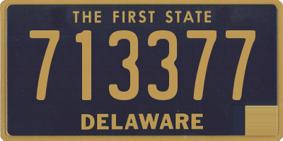 DE license plate 713377