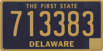 DE license plate 713383