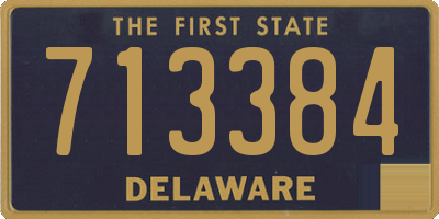 DE license plate 713384
