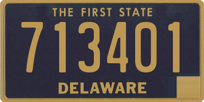 DE license plate 713401
