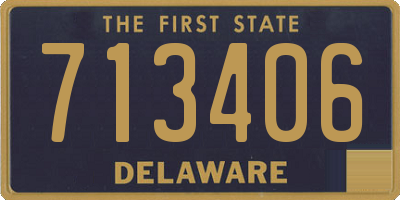 DE license plate 713406