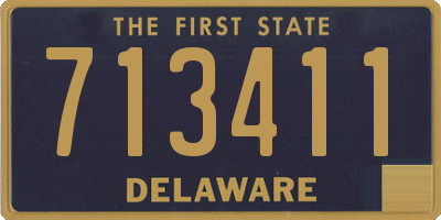 DE license plate 713411
