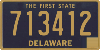 DE license plate 713412