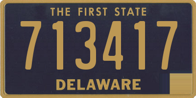 DE license plate 713417