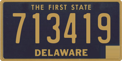 DE license plate 713419