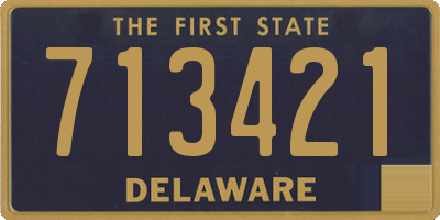 DE license plate 713421