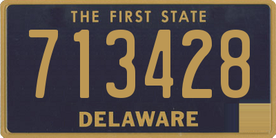 DE license plate 713428