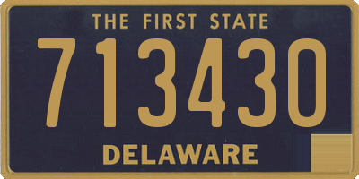 DE license plate 713430