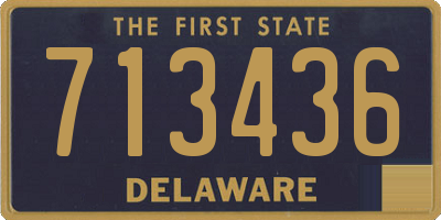 DE license plate 713436