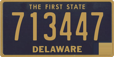 DE license plate 713447