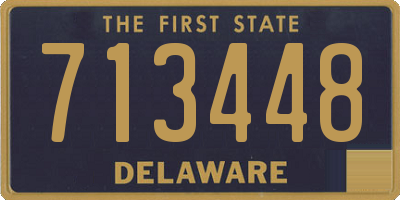 DE license plate 713448