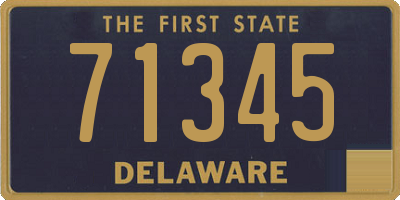 DE license plate 71345