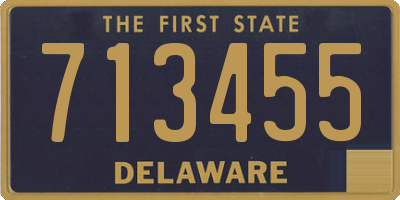 DE license plate 713455