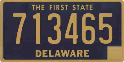 DE license plate 713465