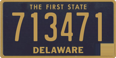 DE license plate 713471