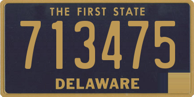 DE license plate 713475