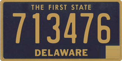 DE license plate 713476