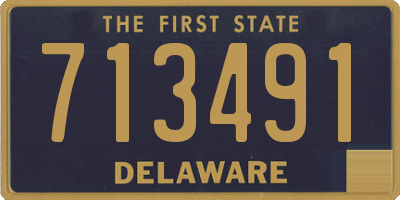 DE license plate 713491