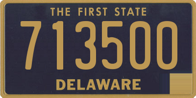 DE license plate 713500
