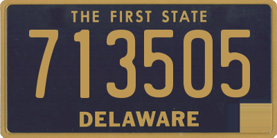 DE license plate 713505