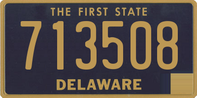 DE license plate 713508
