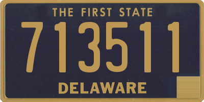 DE license plate 713511