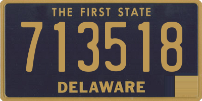 DE license plate 713518