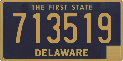 DE license plate 713519