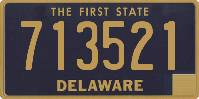 DE license plate 713521