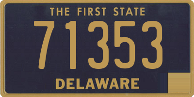 DE license plate 71353