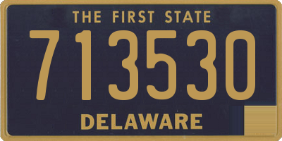 DE license plate 713530