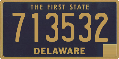 DE license plate 713532