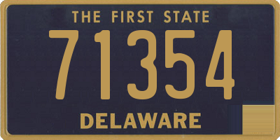 DE license plate 71354