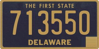 DE license plate 713550