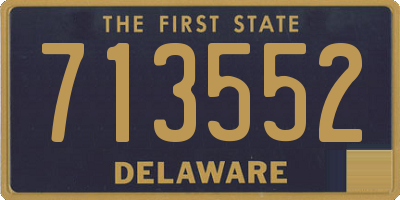 DE license plate 713552
