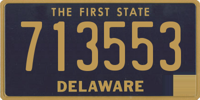 DE license plate 713553