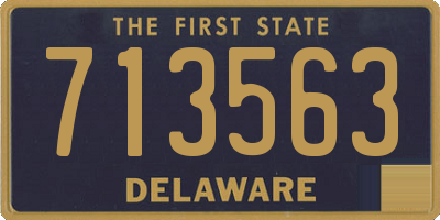 DE license plate 713563