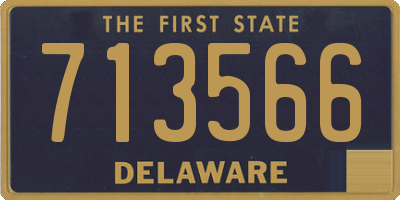 DE license plate 713566