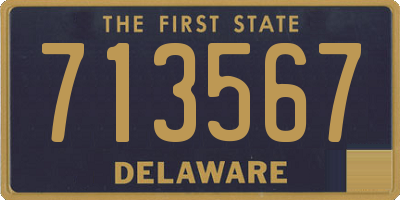DE license plate 713567