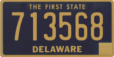 DE license plate 713568