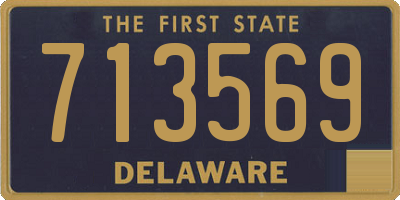 DE license plate 713569