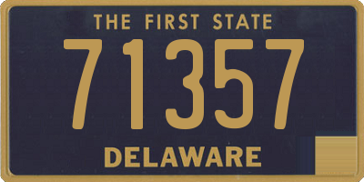 DE license plate 71357