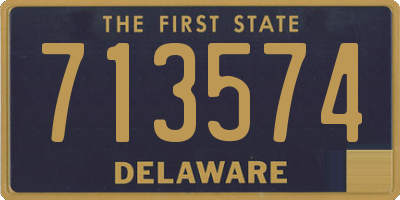 DE license plate 713574