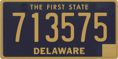 DE license plate 713575