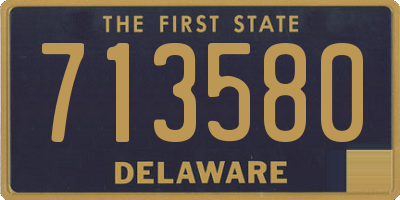 DE license plate 713580