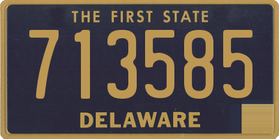 DE license plate 713585