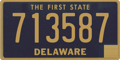 DE license plate 713587